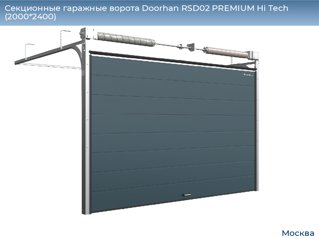 Секционные гаражные ворота Doorhan RSD02 PREMIUM Hi Tech (2000*2400), 