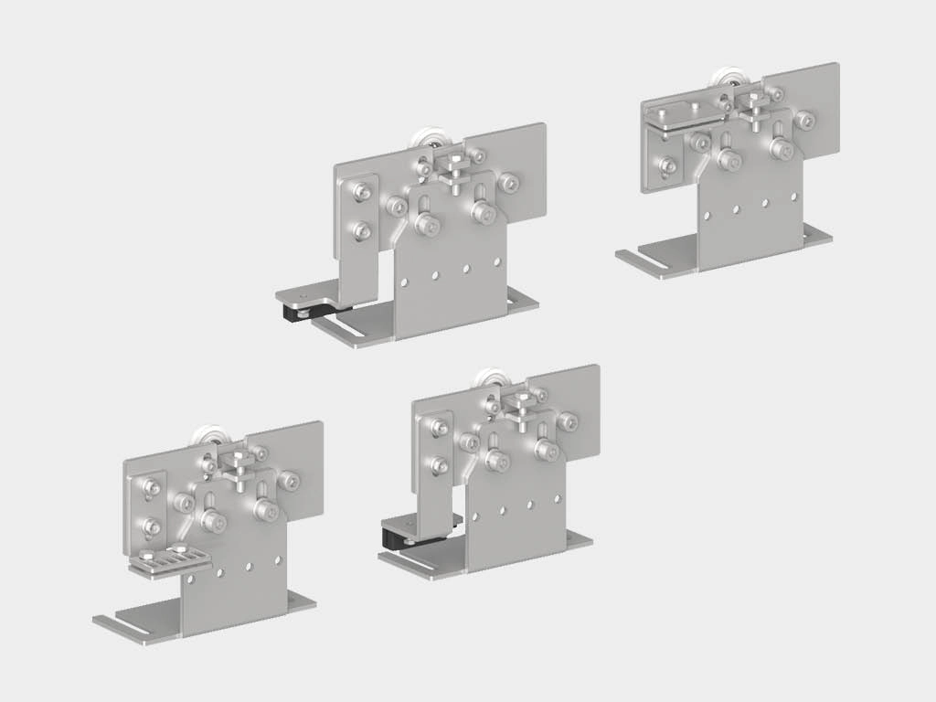 * Комплект кареток  (4 шт.) для внутренних створок в приводе серии ad-sp-telescope (ad-sp-телескопический).