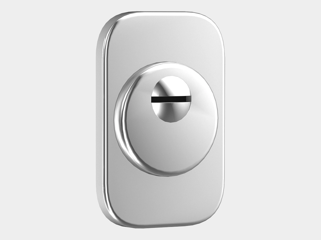 Броненакладка квадрат (хром).